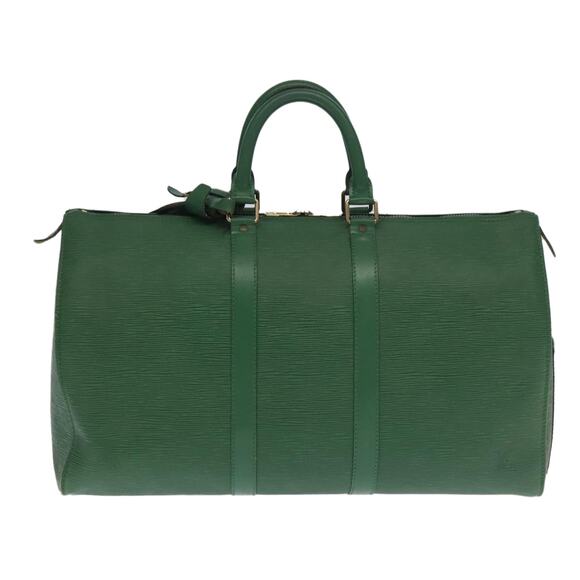 LOUIS VUITTON Epi Keepall 50 Boston Bag Green M42964 - Picture 13 of 16